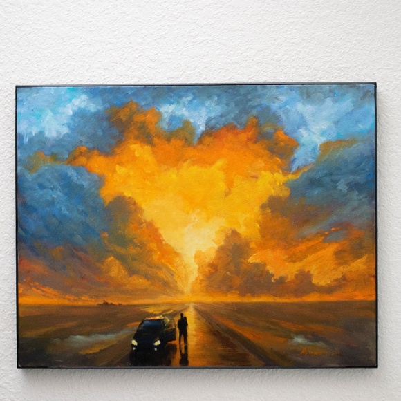 Original oil painting on canvas panel 11